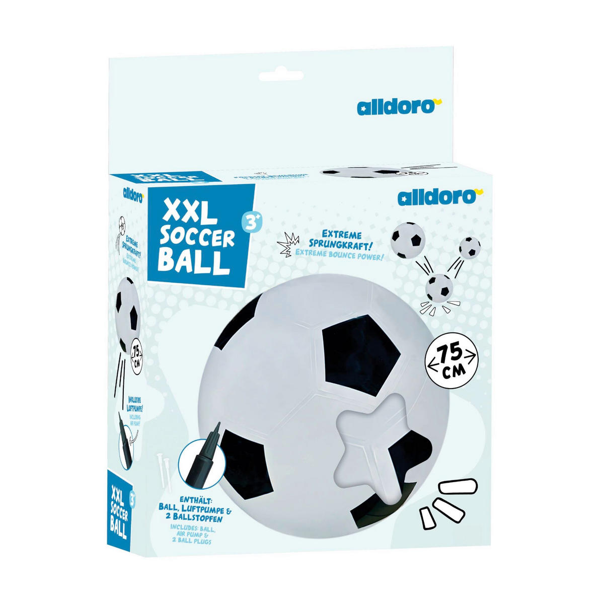 SPIELBALL - Weiß, Basics, Kunststoff (75cm) - alldoro