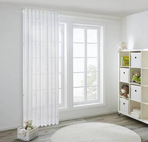DEČJA ZAVESA krem - krem, Konvencionalno, tekstil (140/245cm) - Ben'n'jen