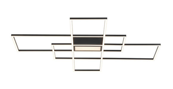 LED-DECKENLEUCHTE 100/75/7 cm   - Schwarz, Basics, Kunststoff/Metall (100/75/7cm) - Novel