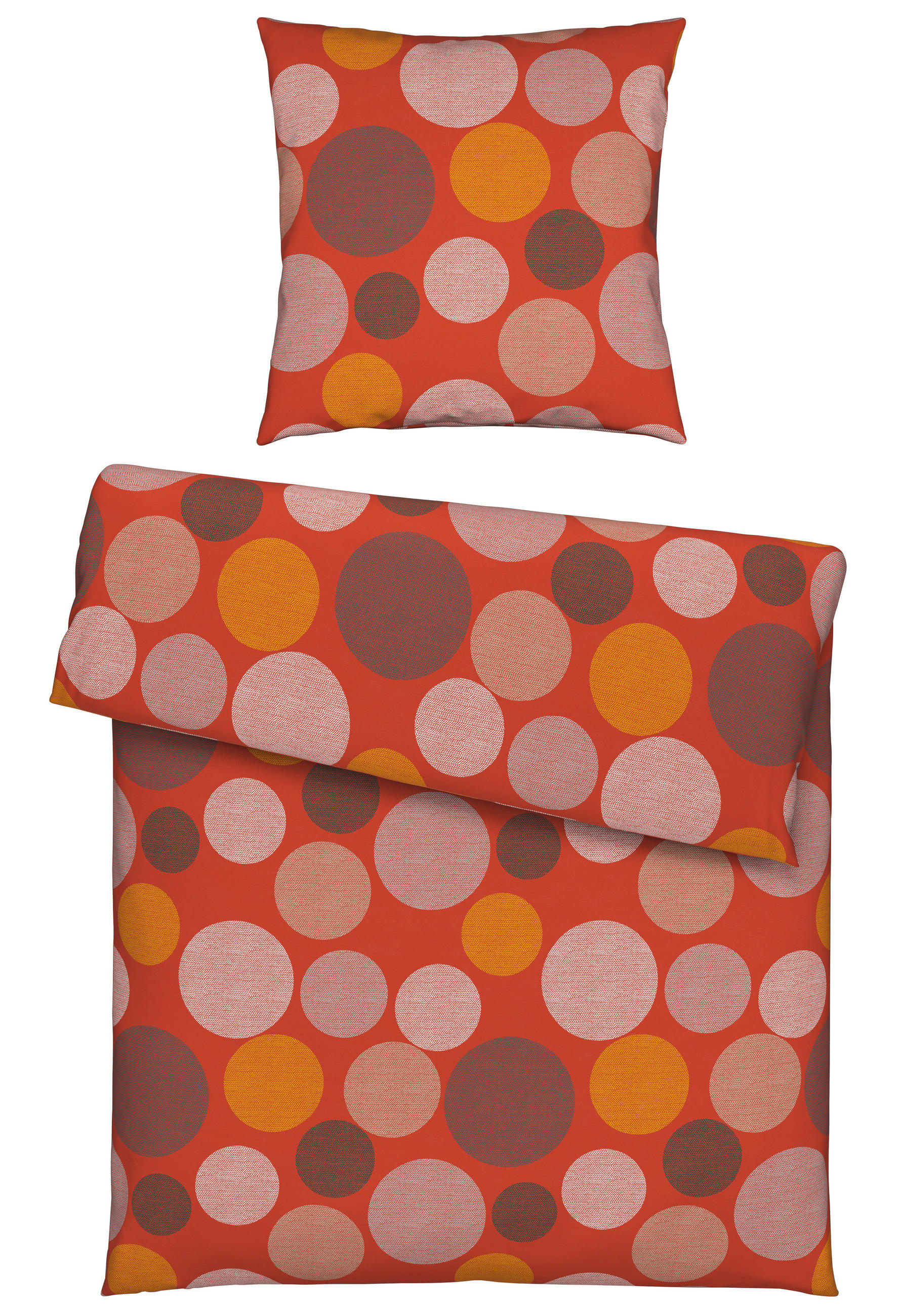 BETTWÄSCHE 135/200 cm  - Orange, Textil (135/200cm) - Novel