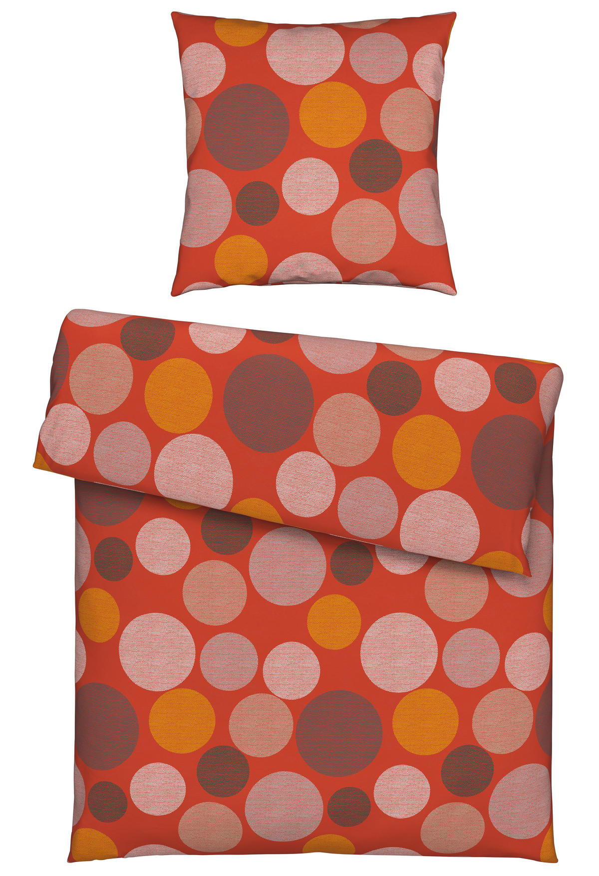 BETTWÄSCHE 135/200 cm  - Orange, Textil (135/200cm) - Novel