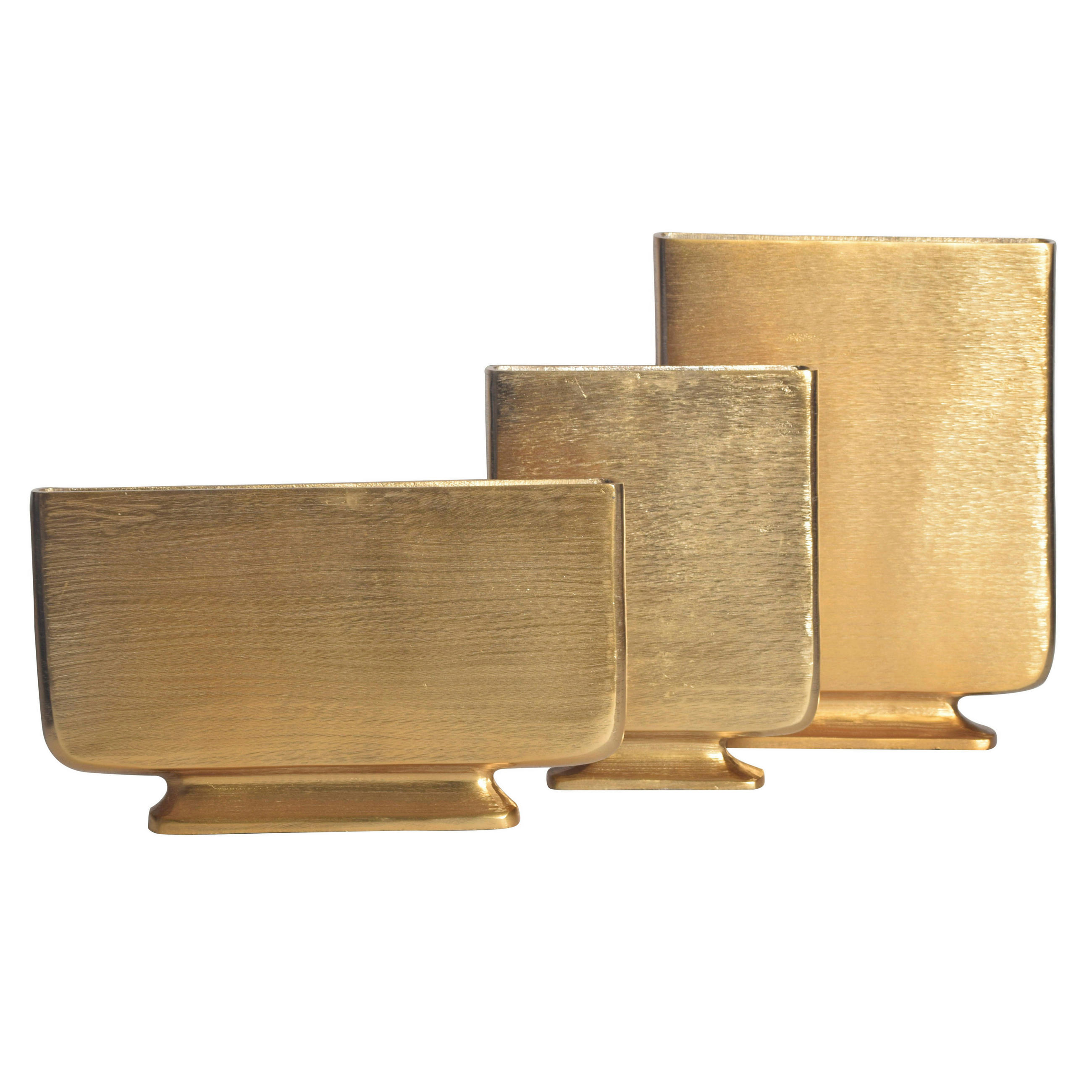 DEKORVAS  - guldfärgad, Design, metall (26/33/4cm) - Livetastic