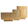 DEKOVASE  - Goldfarben, Design, Metall (26/33/4cm) - Livetastic