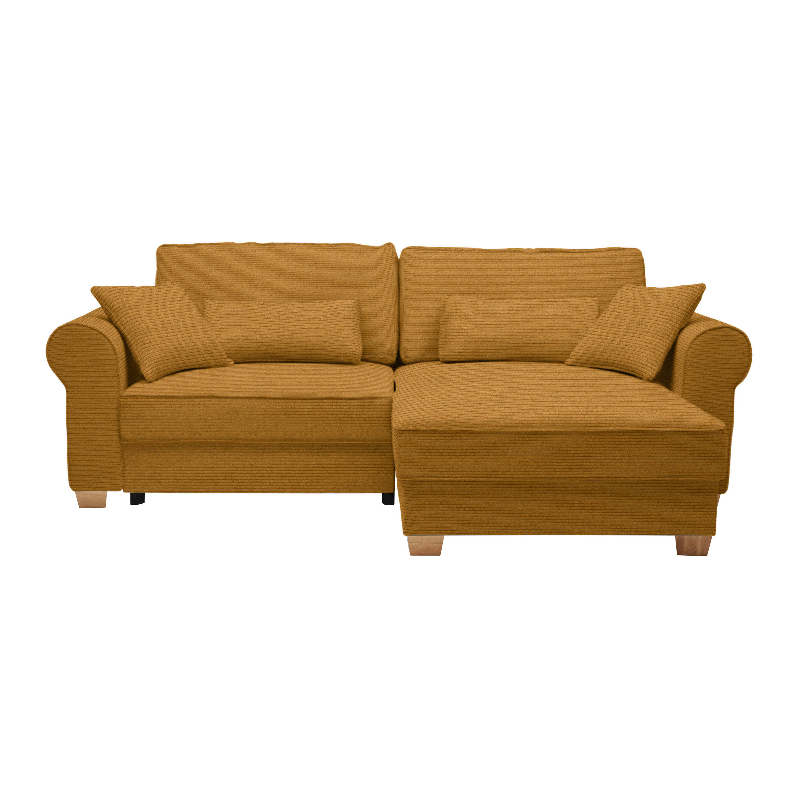 HÖRNSOFFA i senapsgul  - senapsgul, Modern, trämaterial/trä (255/185cm) - MID.YOU