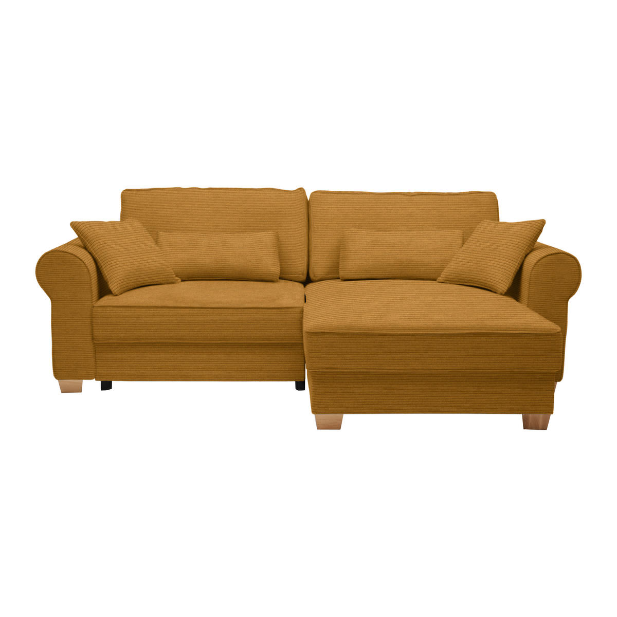 HÖRNSOFFA i senapsgul  - senapsgul, Modern, trämaterial/trä (255/185cm) - MID.YOU