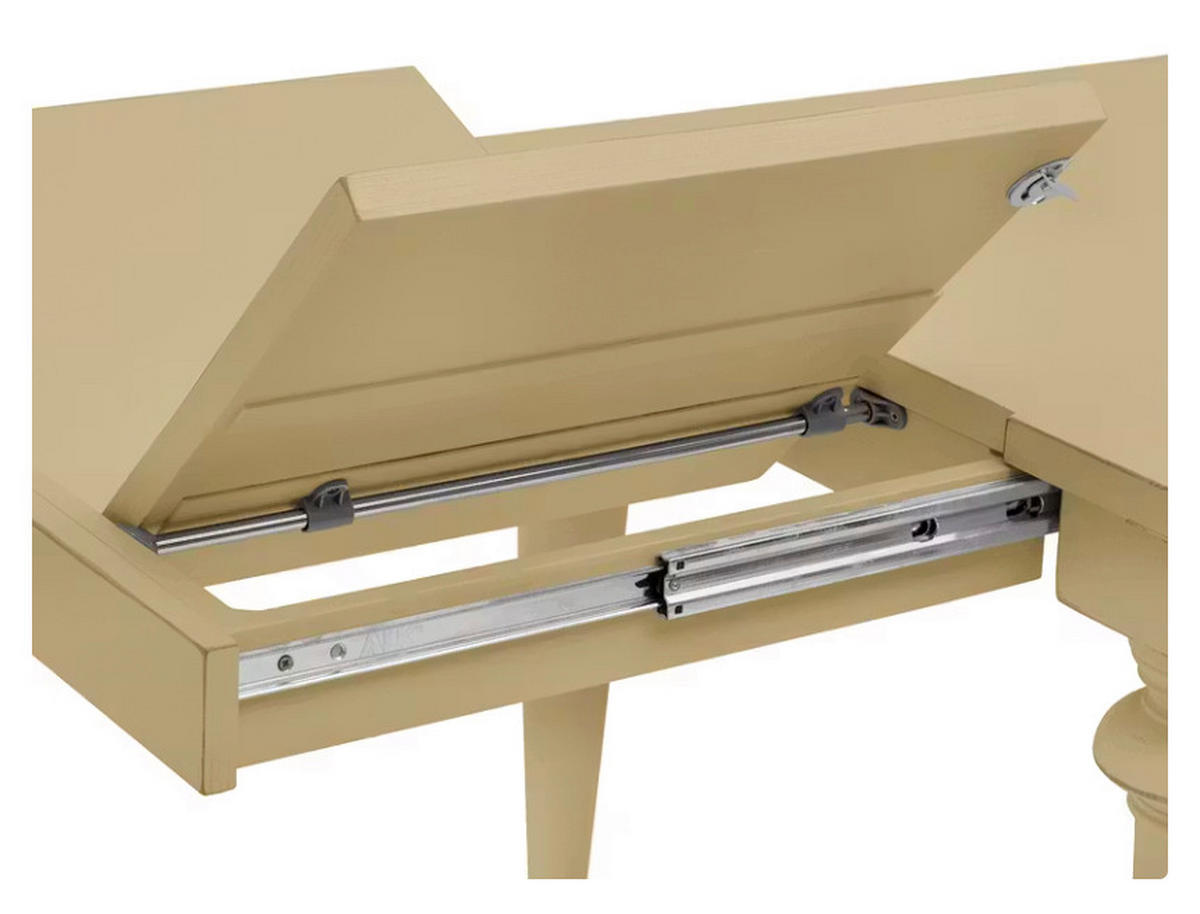 ESSTISCH Creme rechteckig  ausziehbar  - Creme, LIFESTYLE, Holz (182-232/76/90cm) - Livetastic