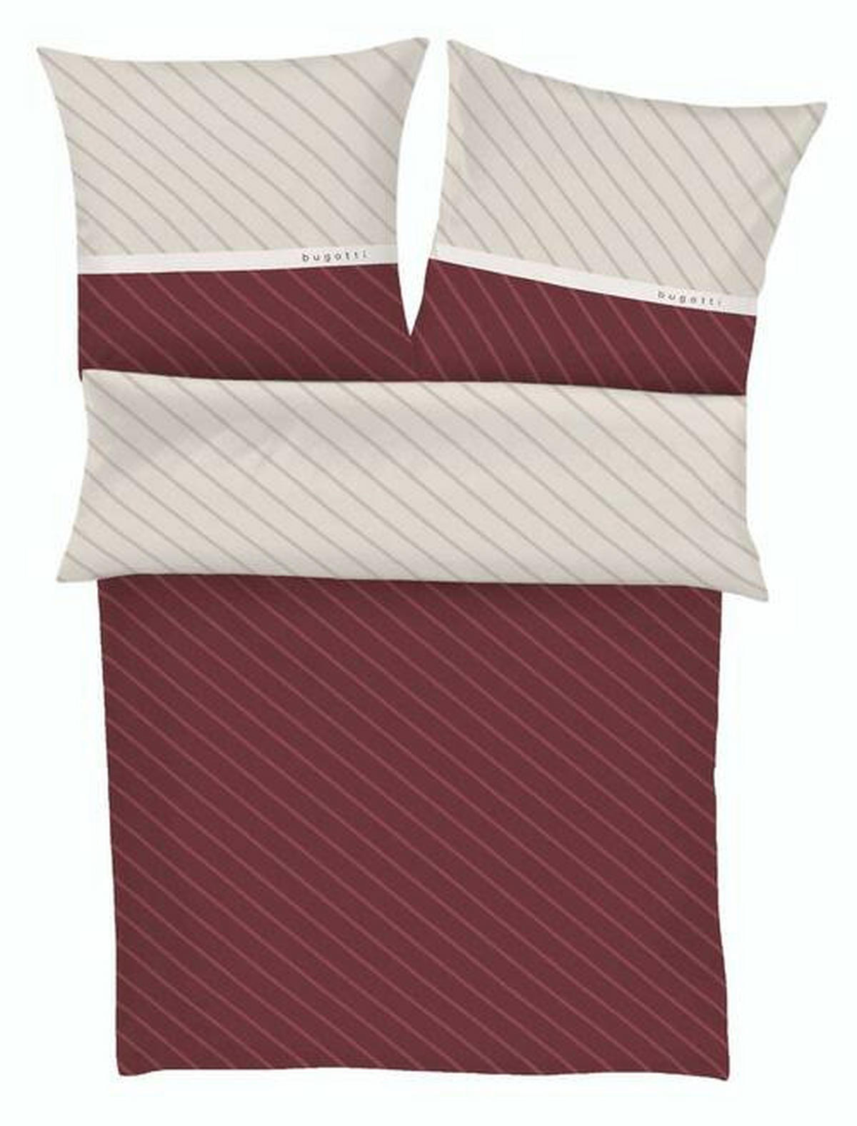 OBOJSTRANNÁ POSTEĽNÁ BIELIZEŇ, makosatén, bordová, 140/200 cm  - bordová, Design, textil (140/200cm) - Bugatti