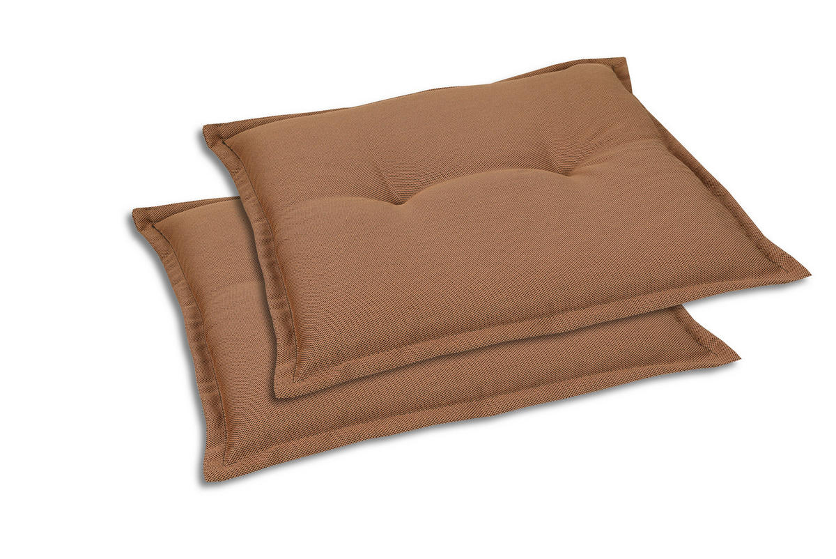 GARTENSITZKISSENSET Uni  - Rot, Basics, Textil (50/7/50cm)