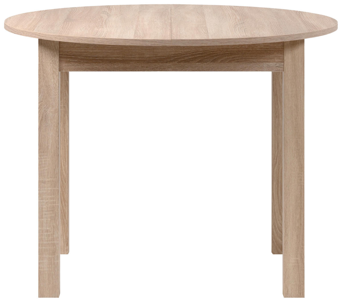 ESSTISCH Sonoma Eiche rund  ausziehbar  - Sonoma Eiche, Basics, Holzwerkstoff (100/75cm) - MID.YOU