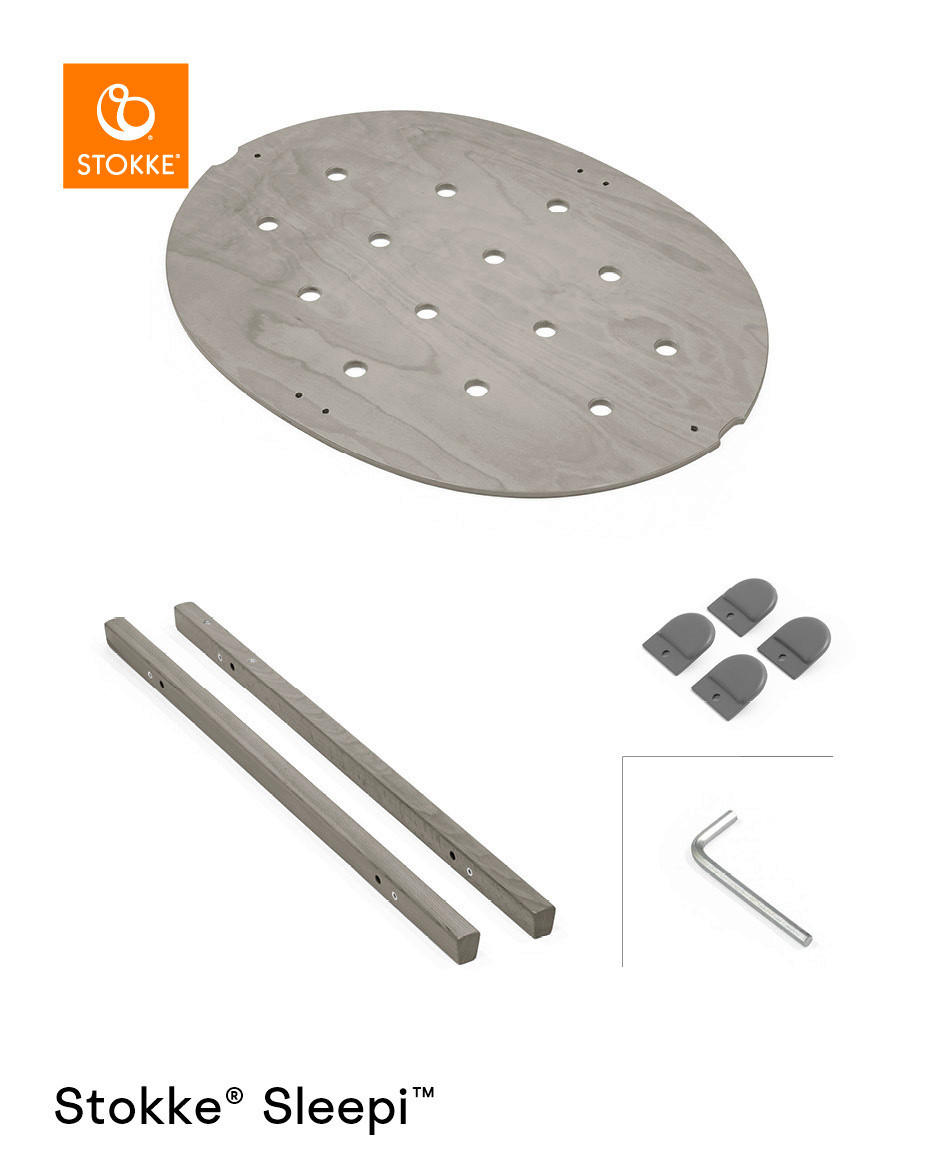 ERWEITERUNGSSET Sleepi Downsizing Kit  - Grau, Basics, Holz (58/6/79cm) - Stokke