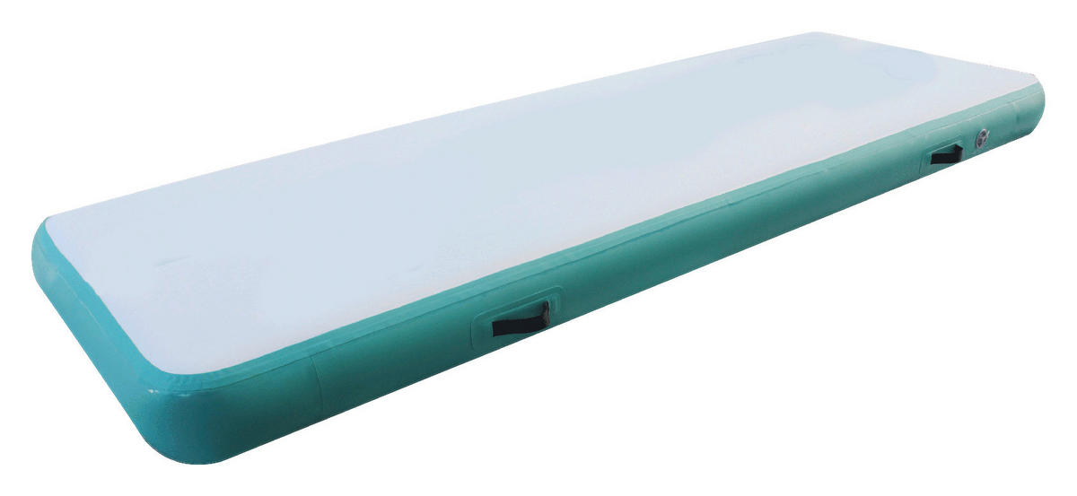 GYMNASTIKMATTE aufblasbar 300/100/20 cm  - Türkis/Weiß, KONVENTIONELL (300/100/20cm) - Atrigo