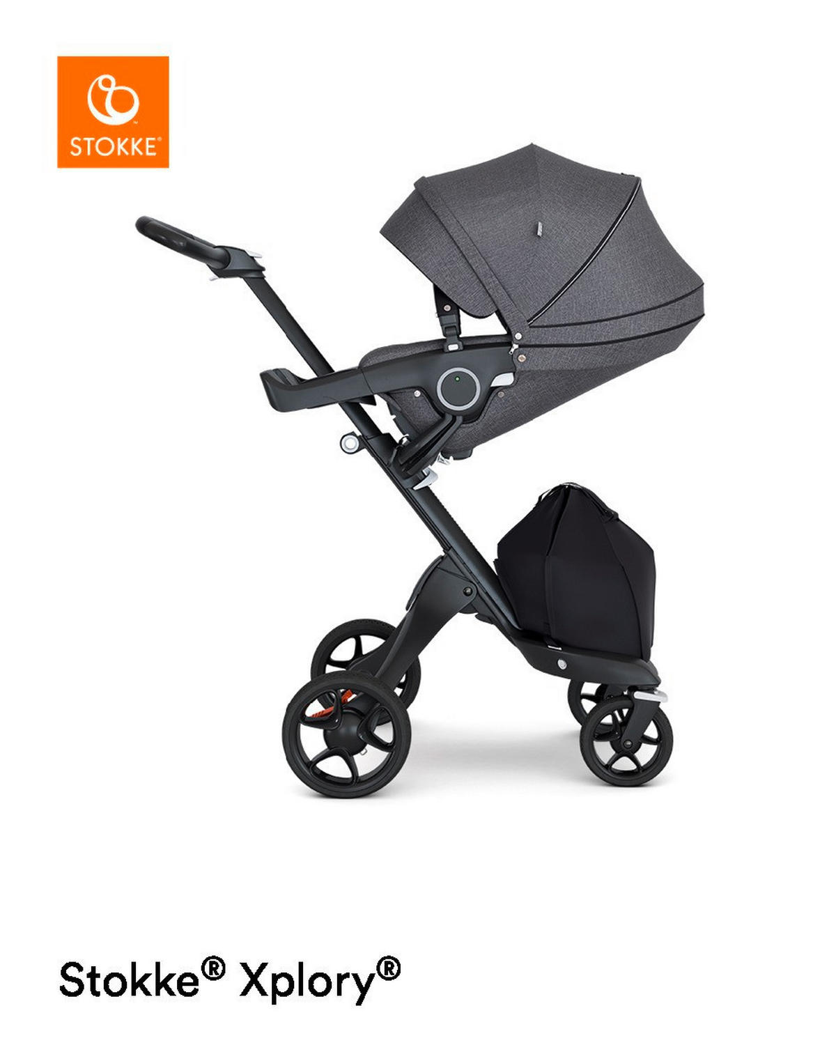 OTROŠKI VOZIČEK  Xplory 6  temno siva  - temno siva/črna, Design, kovina/umetna masa (56,5/89-123/75-102cm) - Stokke