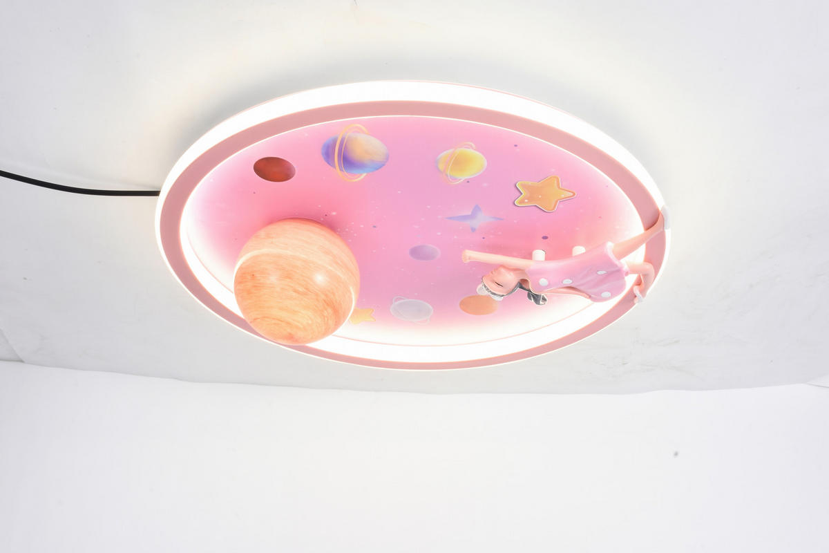 LED DEČJA PLAFONJERA  - Dizajnerski, metal/plastika (50/15/50cm)