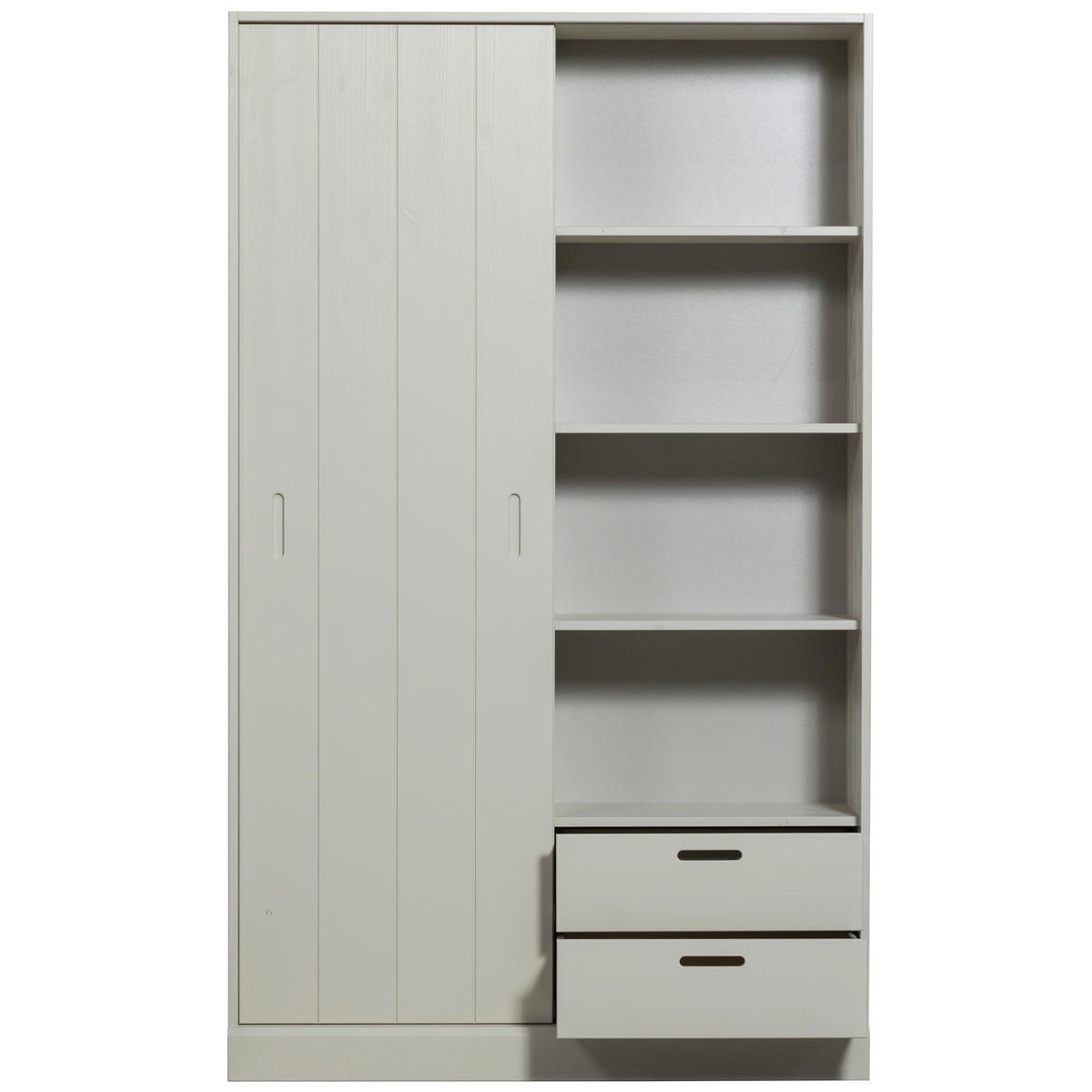 SCHIEBETÜRENSCHRANK 120/200/42 cm 1-türig  - Grau, Design, Holz (120/200/42cm) - Livetastic