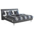 POLSTERBETT in Anthrazit - Chromfarben/Anthrazit, Design, Textil/Metall (201/100/226cm) - Carryhome POLSTERBETT in Anthrazit - Chromfarben/Anthrazit, Design, Textil/Metall (201/100/226cm) - Carryhome