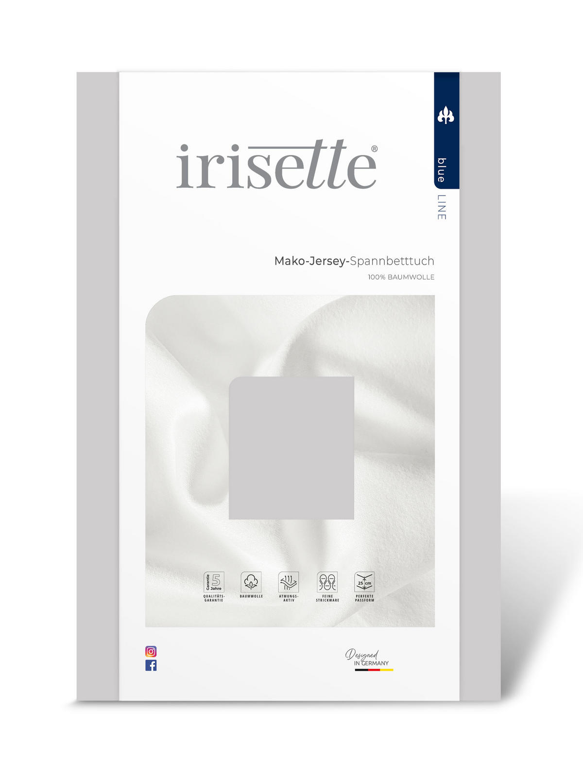SPANNBETTTUCH Jersey 150/200 cm  - Grau, KONVENTIONELL, Textil (150/200cm) - Irisette