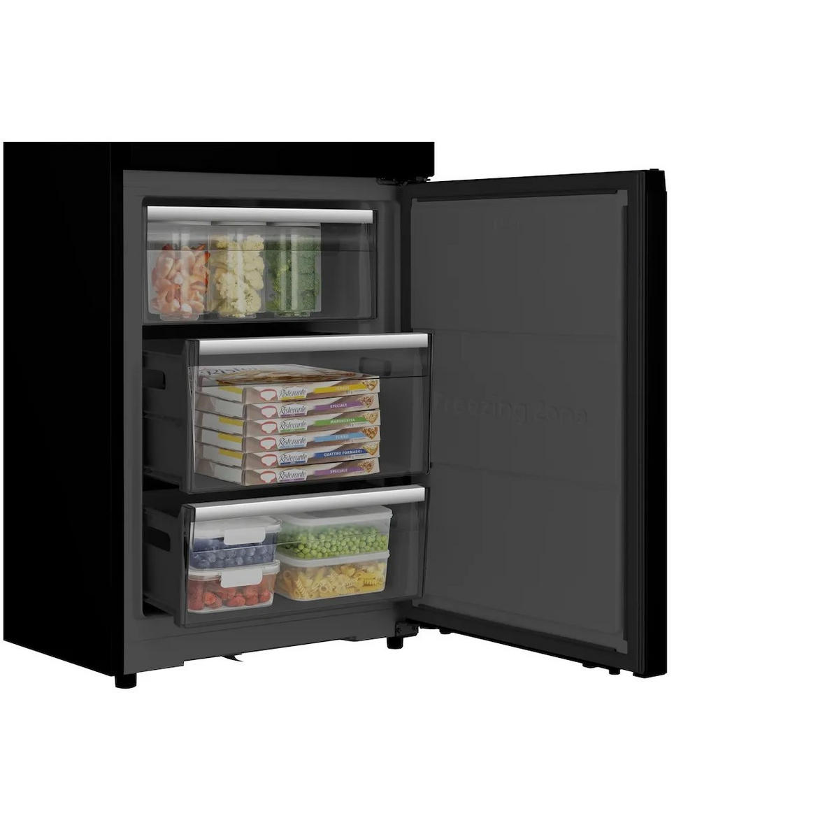 KÜHL-GEFRIER-KOMBINATION RB5K330GSFC  - Schwarz, Design, Metall - Hisense