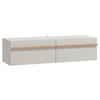 TV STOLEK, kašmírová, dub artisan, 128/32/41,5 cm - kašmírová/dub artisan, Basics, kompozitní dřevo (128/32/41,5cm) - Xora