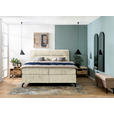 BOXSPRINGBETT 180/200 cm  in Champagner  - Champagner/Schwarz, Design, Textil/Metall (180/200cm) - Esposa