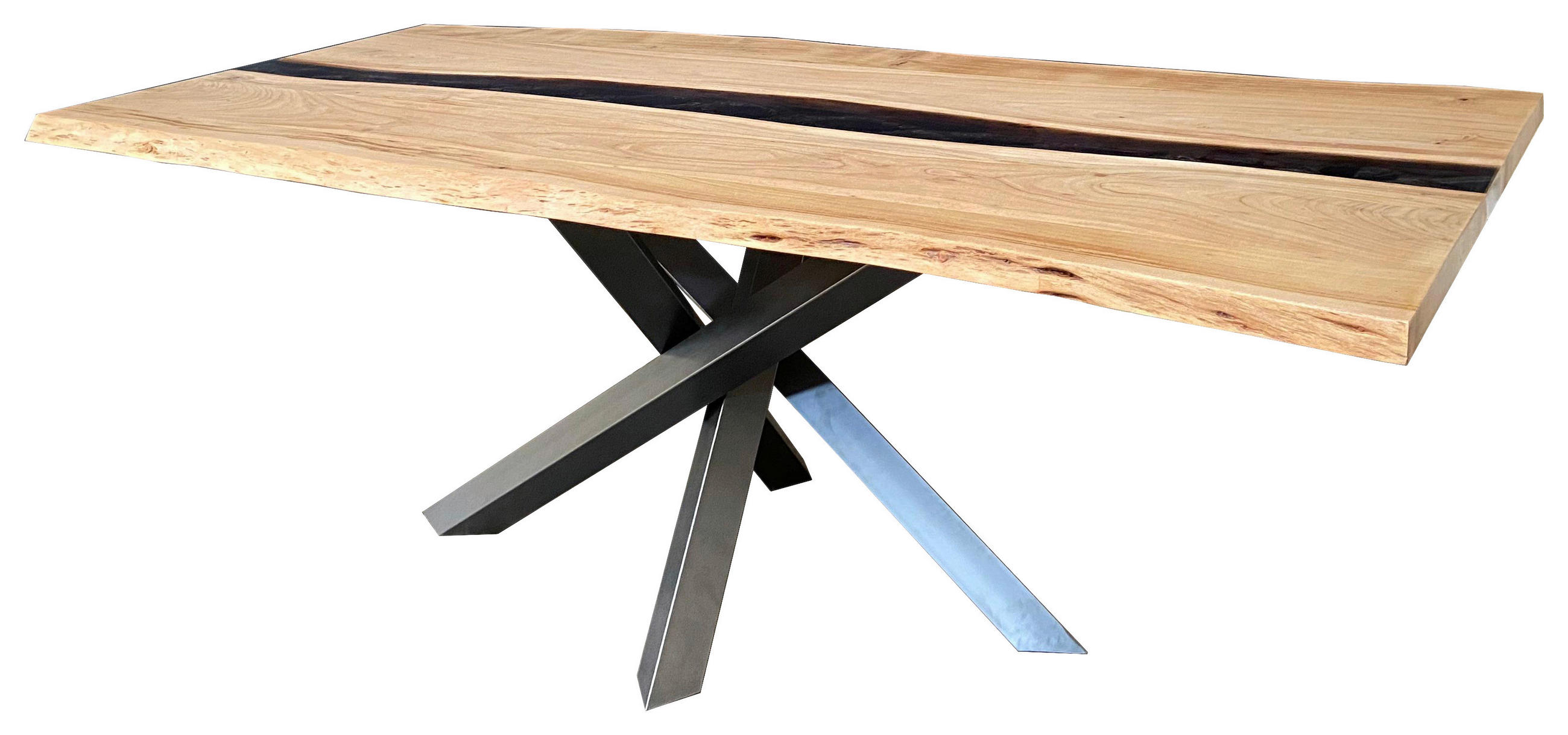ESSTISCH 220/100/76 cm Echtholz  Holz rechteckig Akaziefarben  - Akaziefarben/Grau, LIFESTYLE, Holz (220/100/76cm) - Landscape