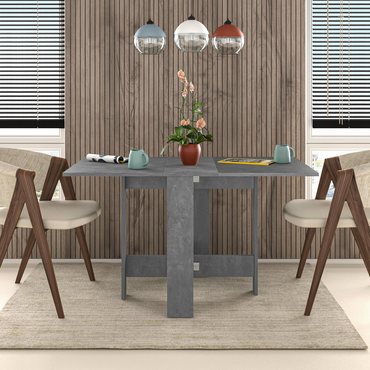 ESSTISCH rechteckig Grau  - Grau, Design, Holzwerkstoff (130/76/73cm) - Livetastic