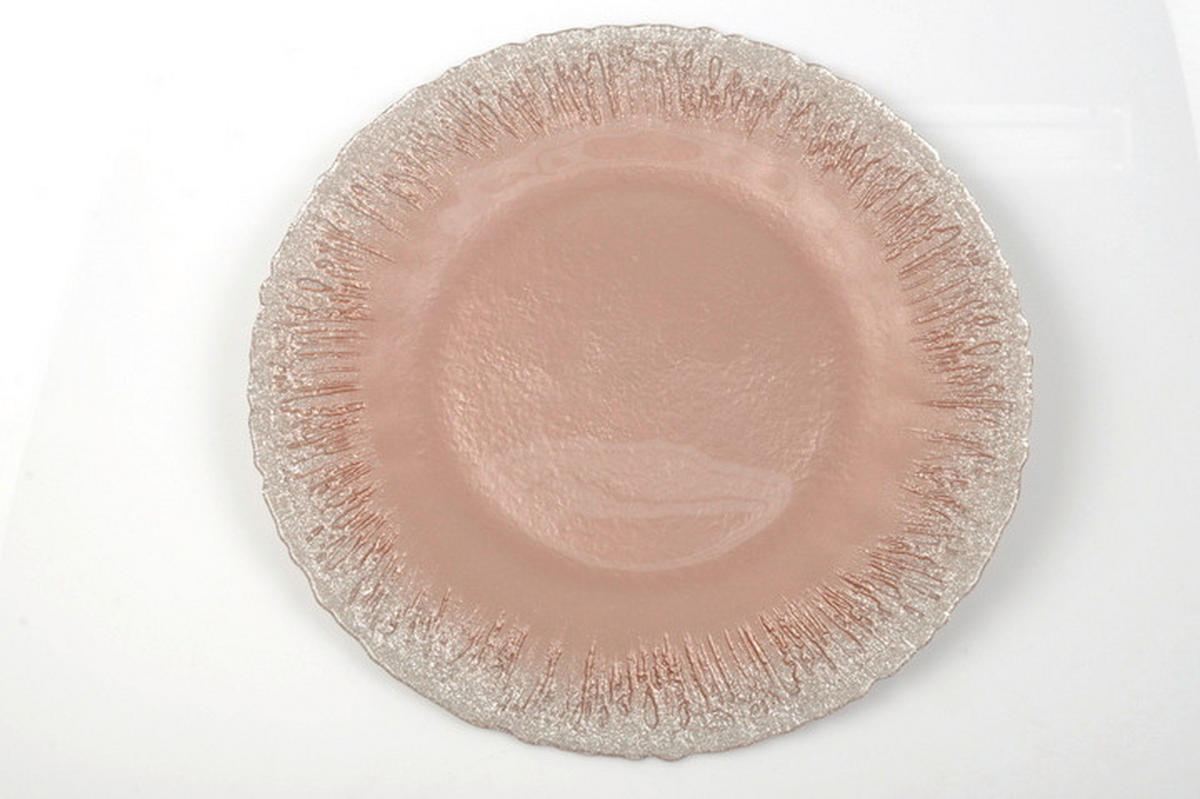 PLATZTELLER Glas  - Rosa, Trend, Glas (33qm) - Novel
