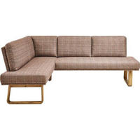 ECKBANK 174/280 cm  in Orange, Eichefarben  - Eichefarben/Orange, Design, Holz/Textil (174/280cm) - Dieter Knoll