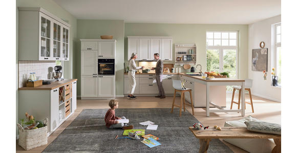 EINBAUKÜCHE   - Weiß, LIFESTYLE, Holzwerkstoff - Novel