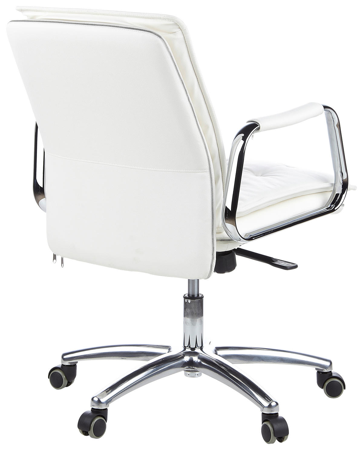 DREHSTUHL  in Creme  - Silberfarben/Creme, Basics, Leder/Kunststoff (60/109/48cm) - MID.YOU