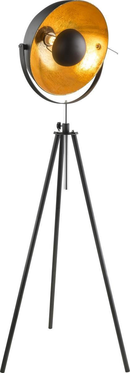 Stehleuchte - Goldfarben/Schwarz, Trend, Metall (69/179cm)