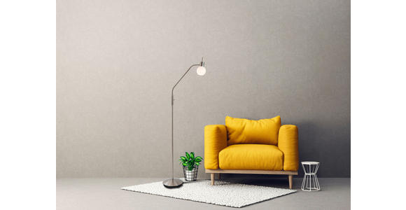 LED-STEHLEUCHTE 23/150 cm - Weiß/Nickelfarben, Basics, Glas/Metall (23/150cm) - Novel