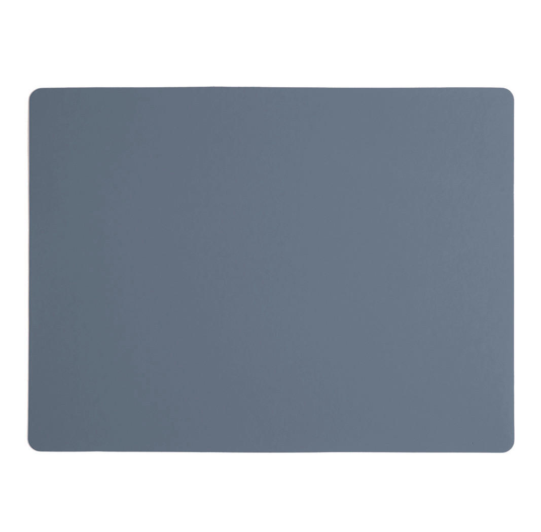 TISCHSET Leder Blau  - Blau, Basics, Leder (40/30/0.2cm)