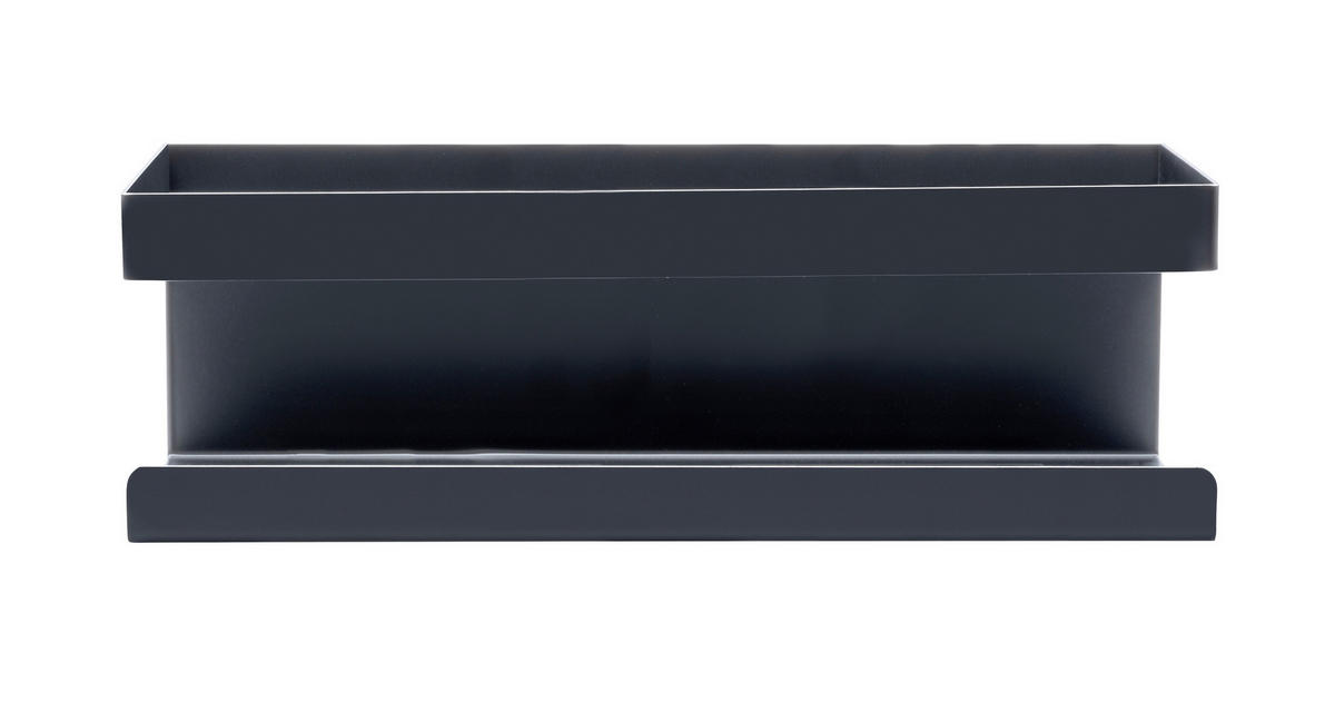 DUSCHABLAGE Metall  - Schwarz, KONVENTIONELL, Metall (25/8/11,5cm) - Schöner Wohnen