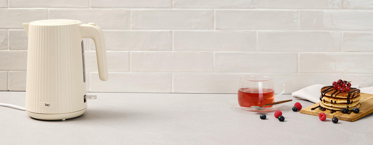 WASSERKOCHER 1.7 l  - Creme, Trend, Kunststoff/Metall (21,8/15,4/23,8cm) - Homeware Profession.