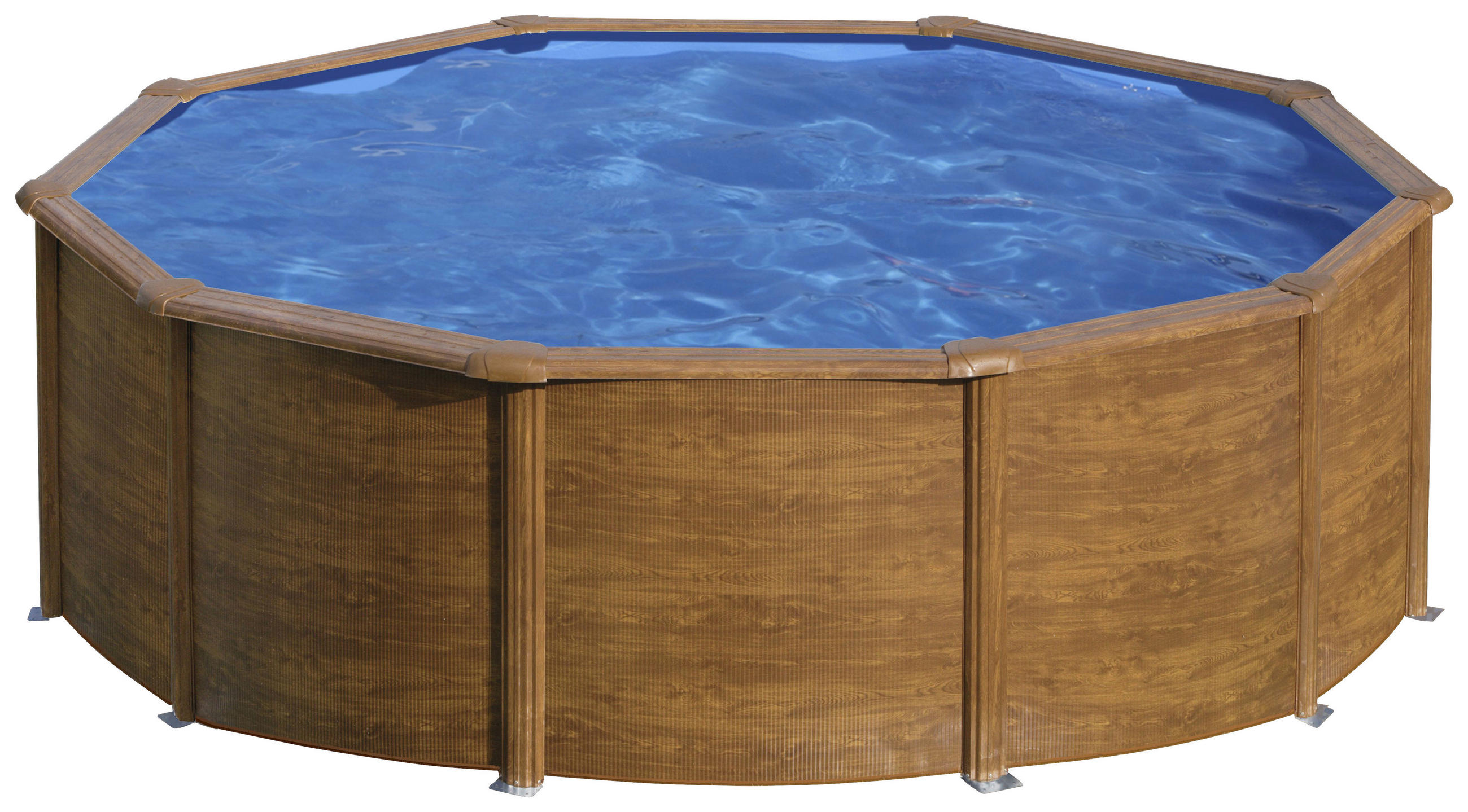 POOL-SET KIT460WQGRE 460/120 cm  - Kieferfarben, KONVENTIONELL, Metall (460/120cm) - Gre