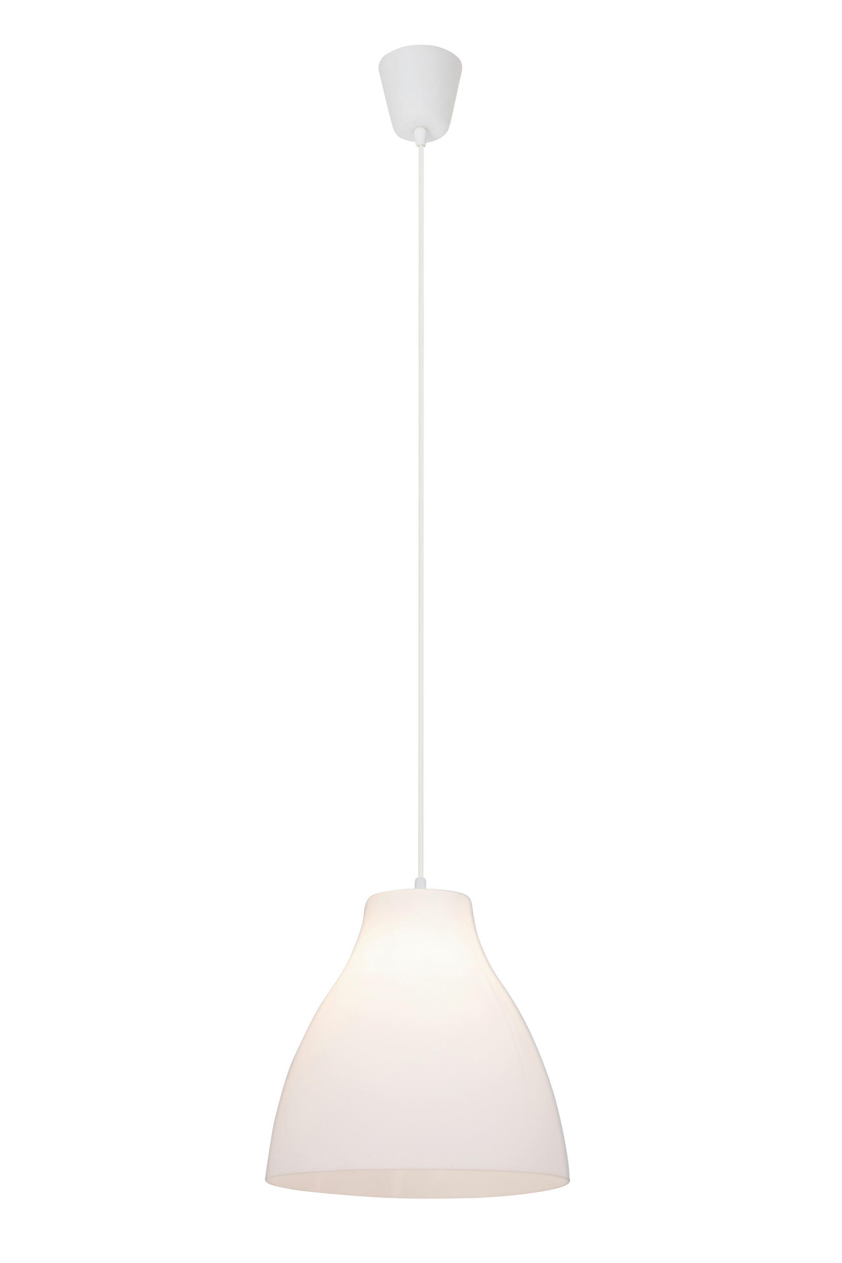 HÄNGELEUCHTE 28/50 cm    - Weiss, Basics, Kunststoff (28/50cm) - Brilliant