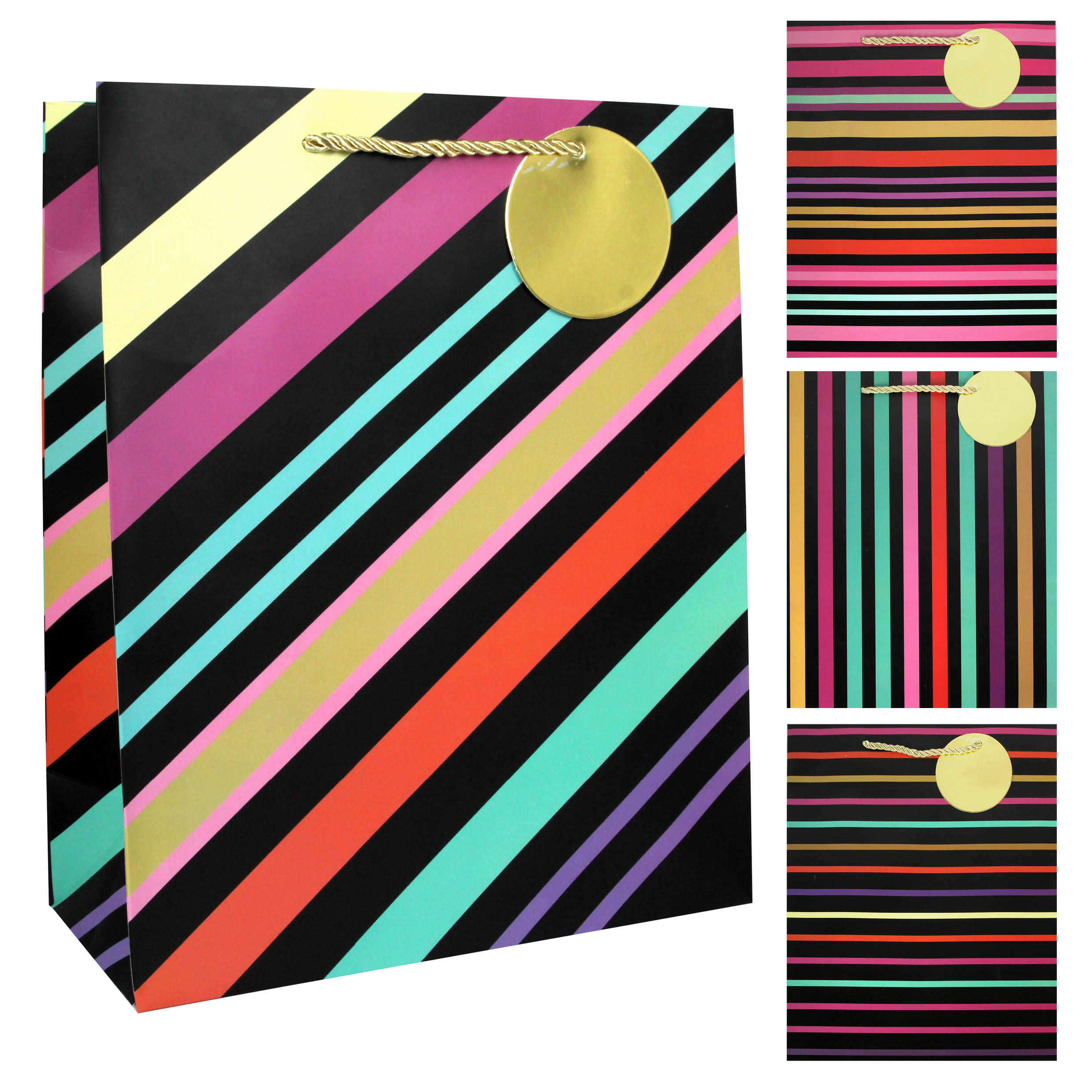 Geschenktasche Stripes M 12