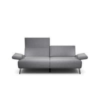 2,5-SITZER Chenille Anthrazit  - Anthrazit/Schwarz, Design, Textil/Metall (204-234/85/86-94cm) - SENSOO