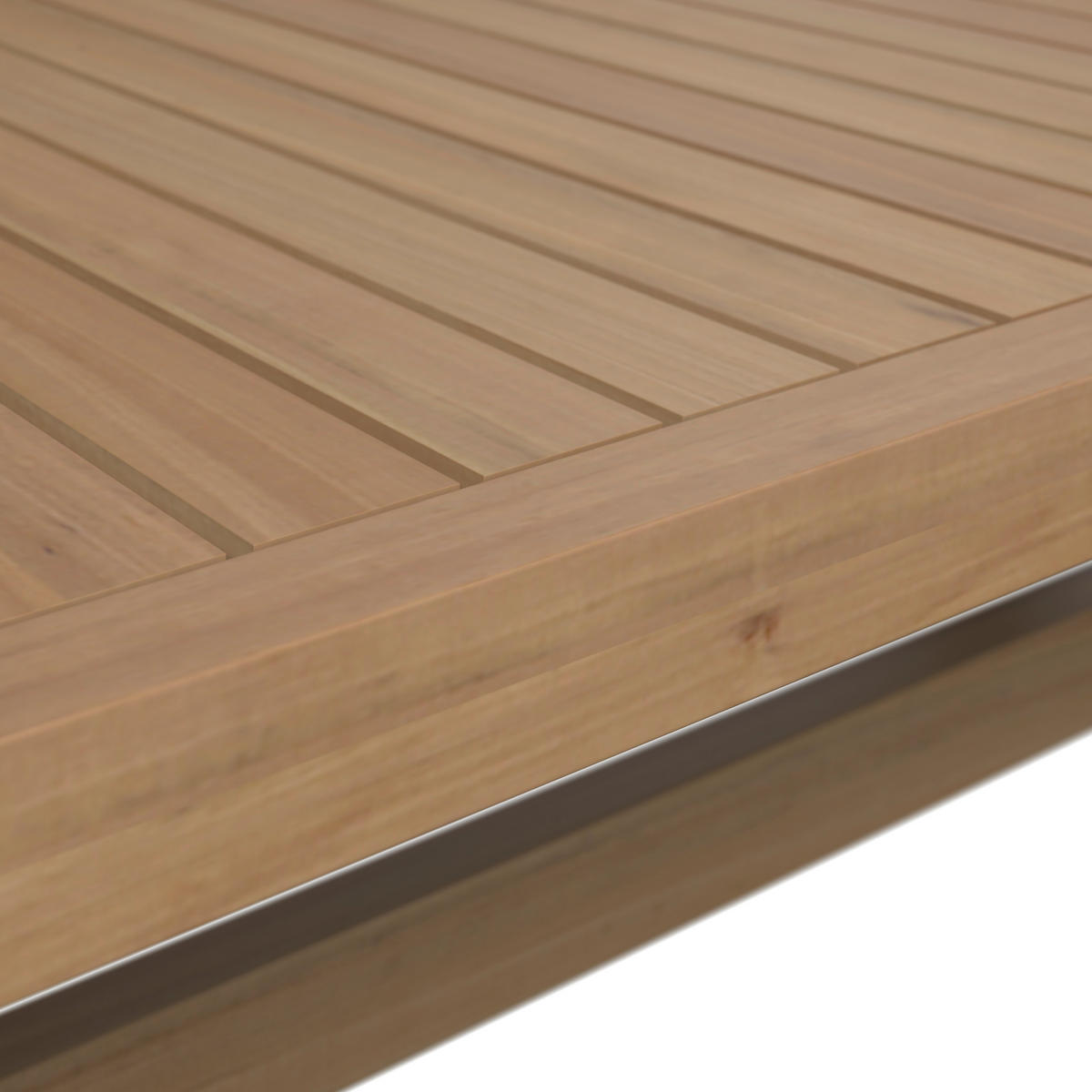 GARTENSET 4-teilig Webstoff Akaziemassiv 4-teilig  - Beige/Akaziefarben, Design, Holz/Textil - Ambia Garden