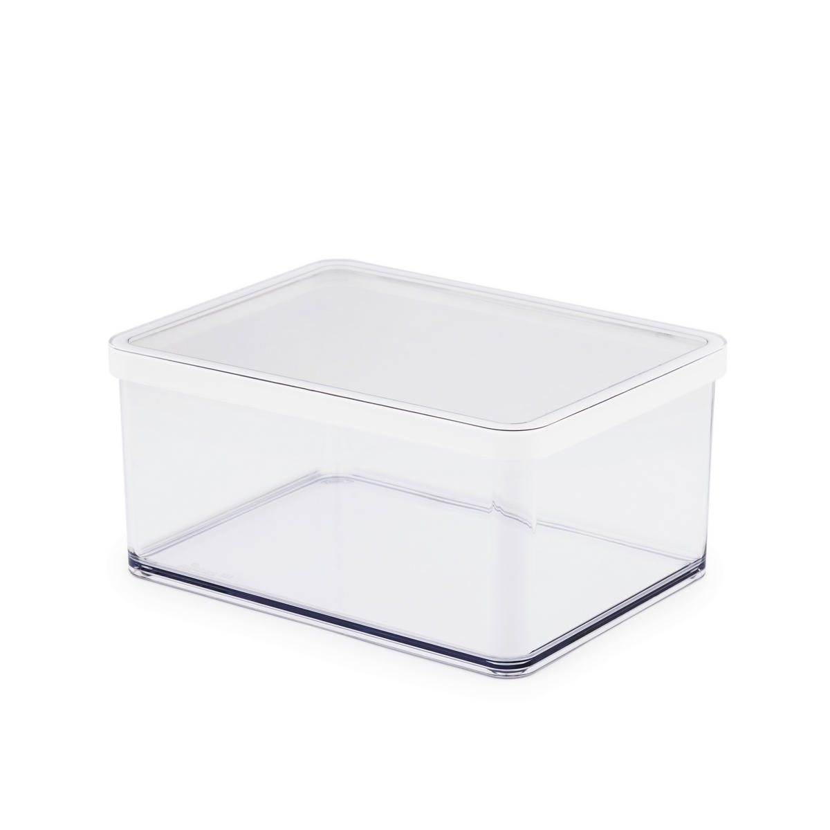 DÓZA NA POTRAVINY - bílá/průhledné, Basics, plast (20/15/9,6cm) - Rotho
