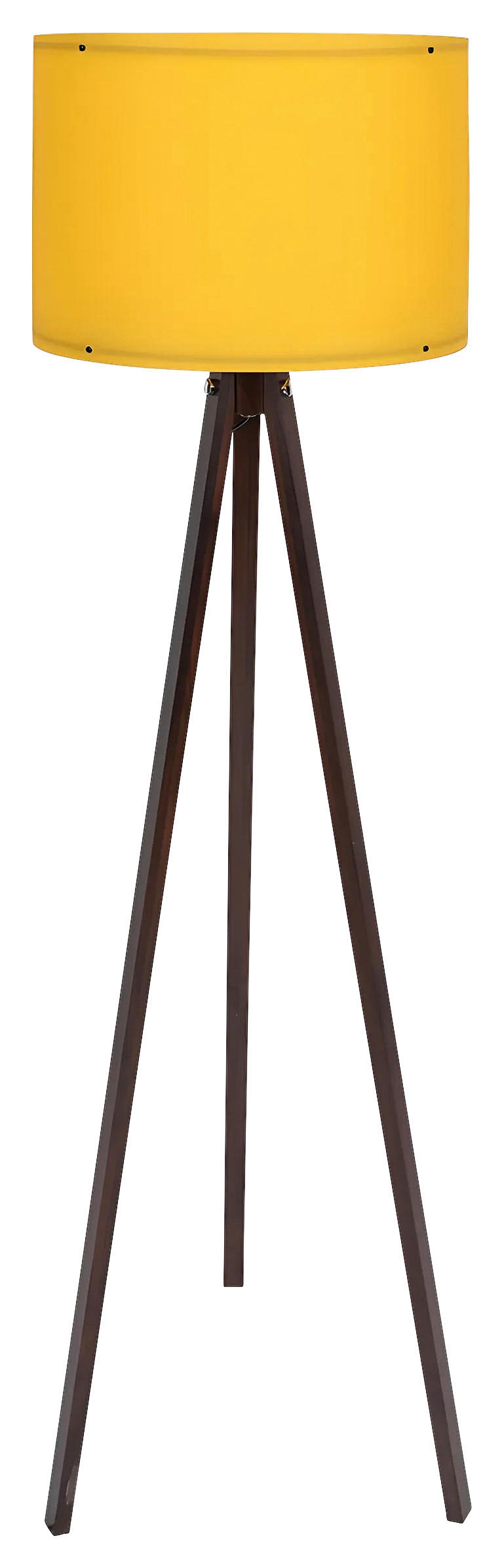 STEHLEUCHTE Modern  - Gelb/Walnussfarben, Design, Holzwerkstoff/Kunststoff (38cm) - P & B