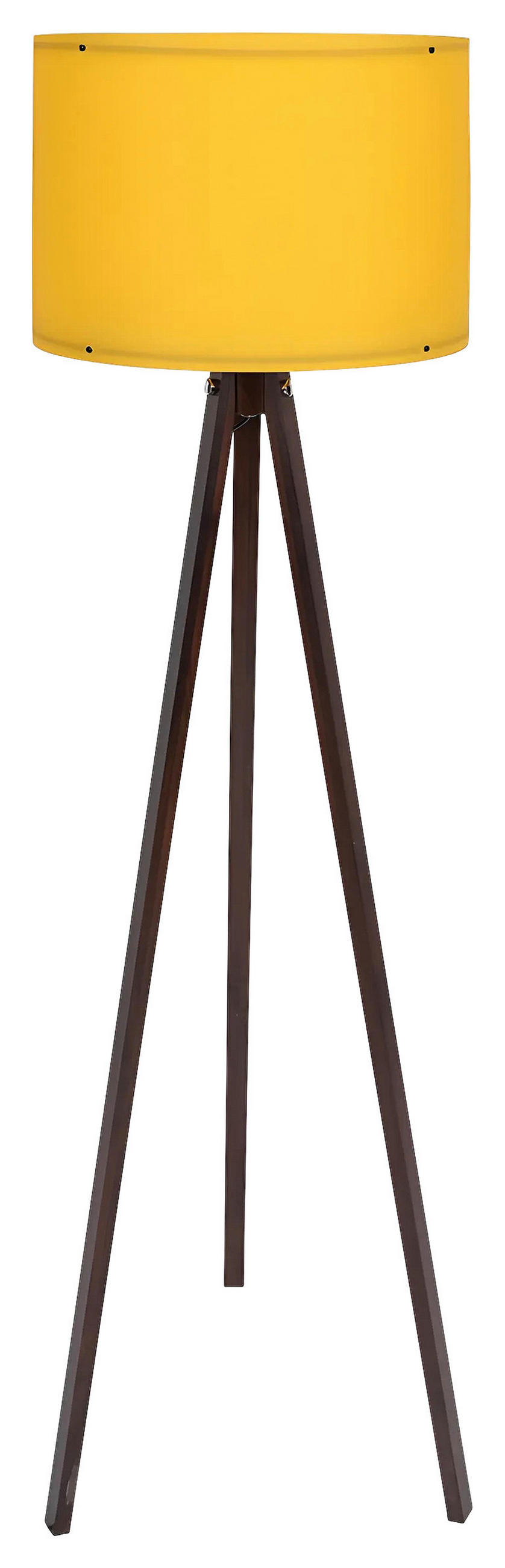 STEHLEUCHTE Modern  - Gelb/Walnussfarben, Design, Holzwerkstoff/Kunststoff (38cm) - P & B