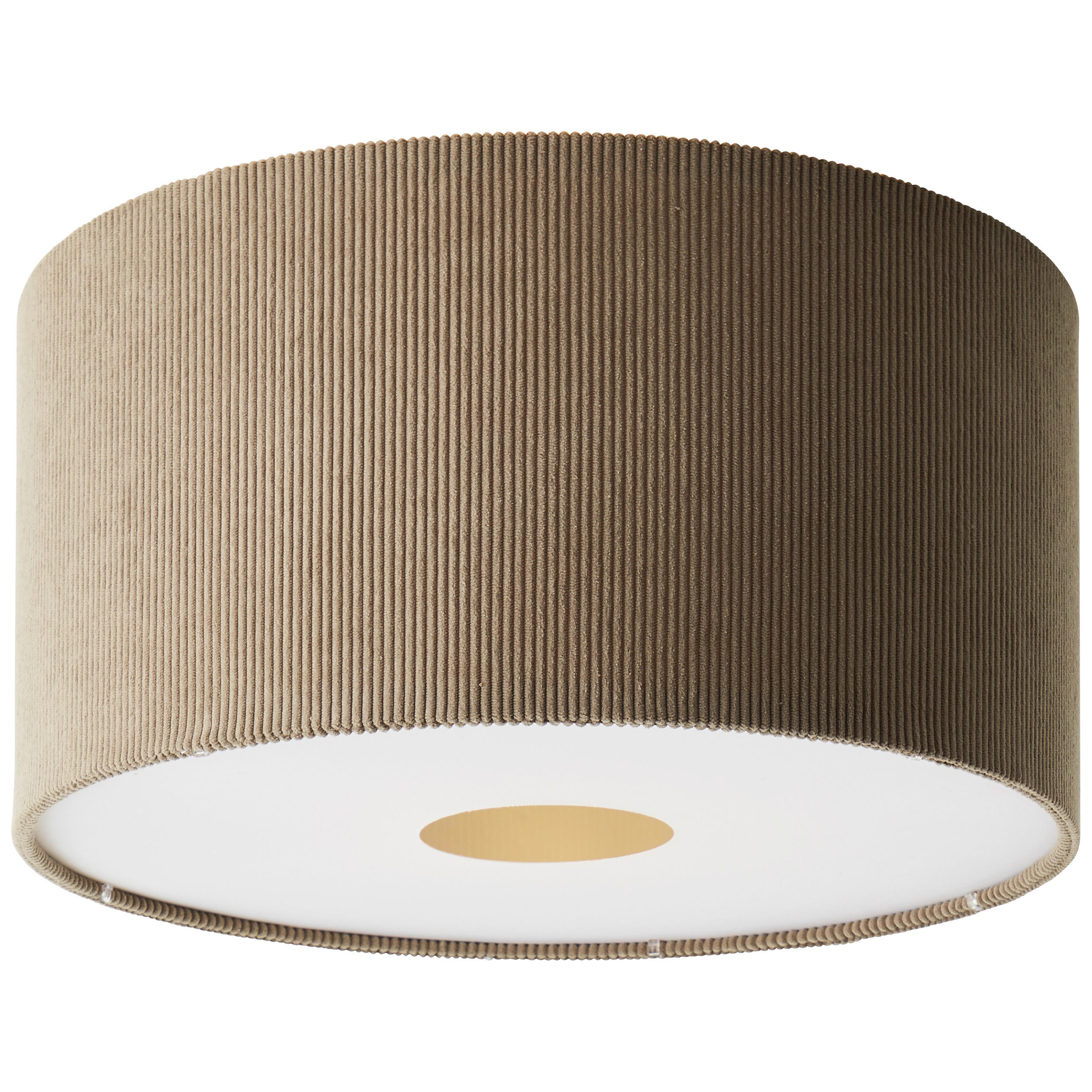 DECKENLEUCHTE  45/23,1 cm    - Beige, Konventionell, Textil/Metall (45/23,1cm) - Brilliant