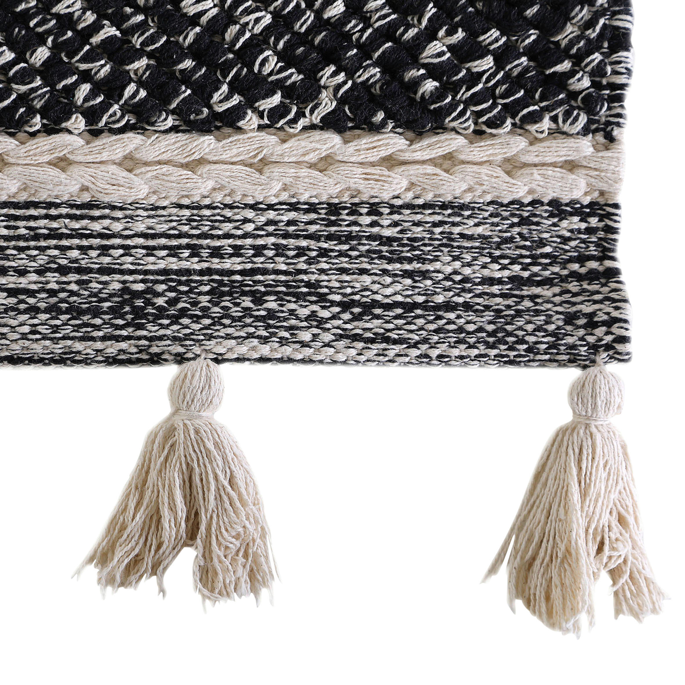 TEPPICH 230/160 cm Grau, Schwarz, Hellgrau, Beige  - Beige/Hellgrau, Trend, Textil (230/160cm)