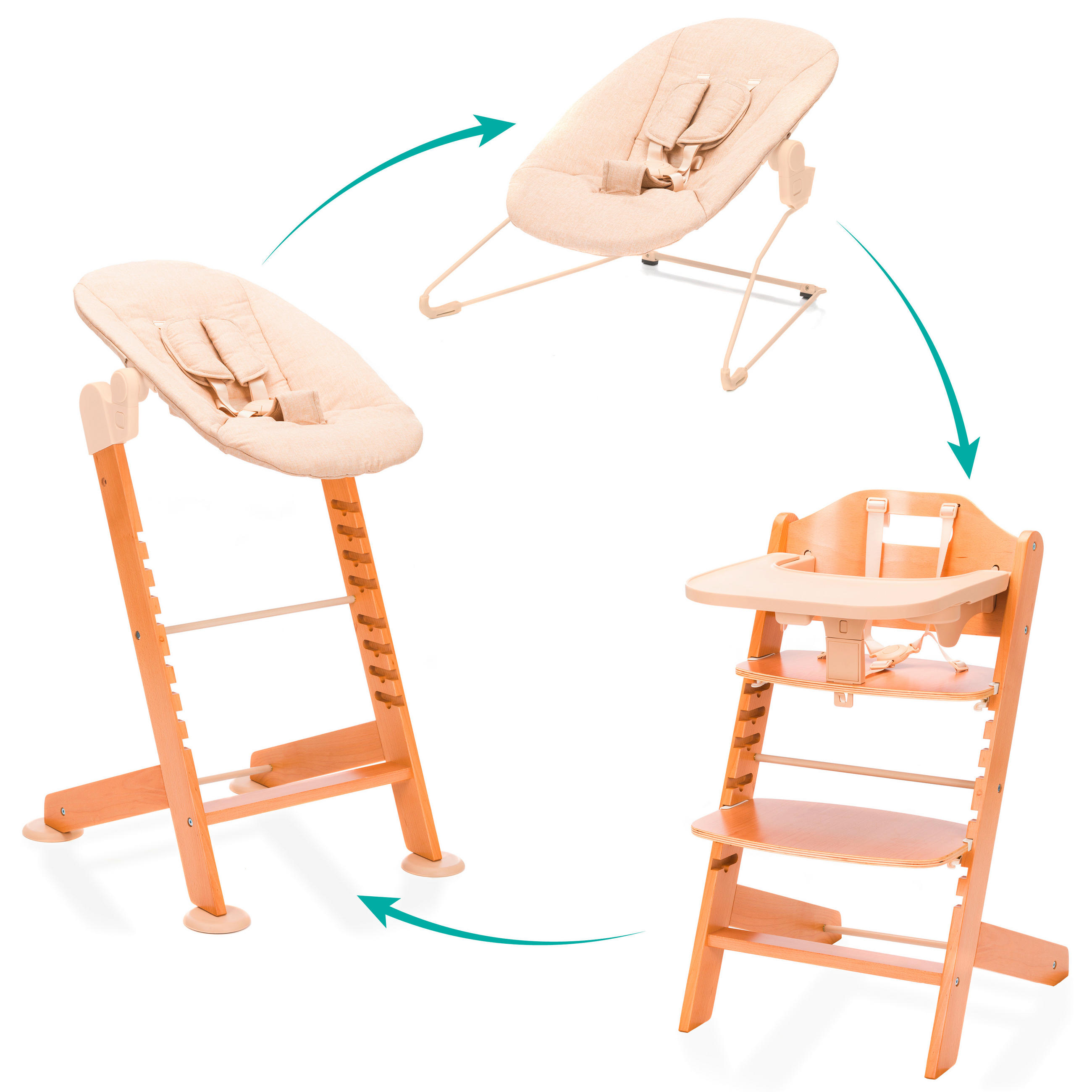 HOCHSTUHL Pia Swing Set Naturfarben Natur  - Naturfarben, Basics, Holz (51/81/45cm) - Fillikid