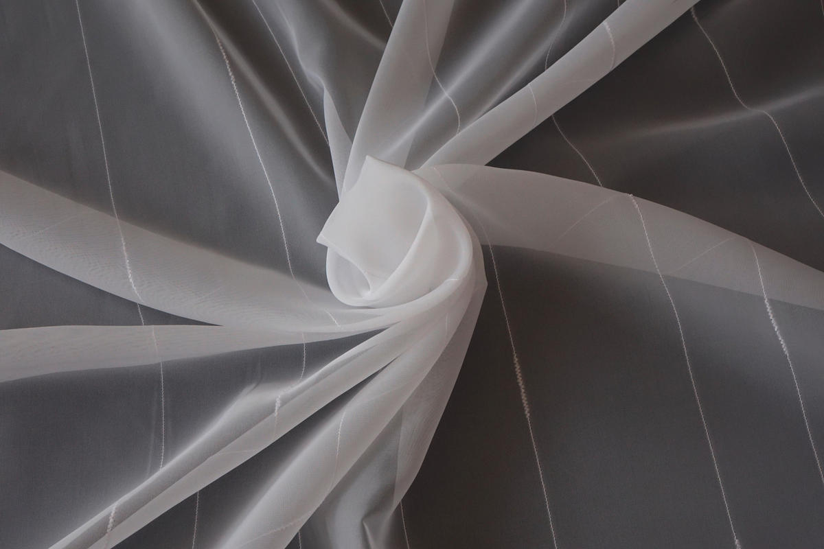 PERDEA  - alb, Basics, textil (300cm)