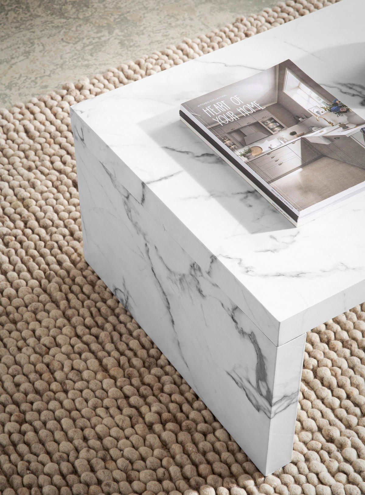 COUCHTISCH in Holzwerkstoff 110/55/35 cm   - Weiss, Design, Holzwerkstoff (110/55/35cm) - Livetastic