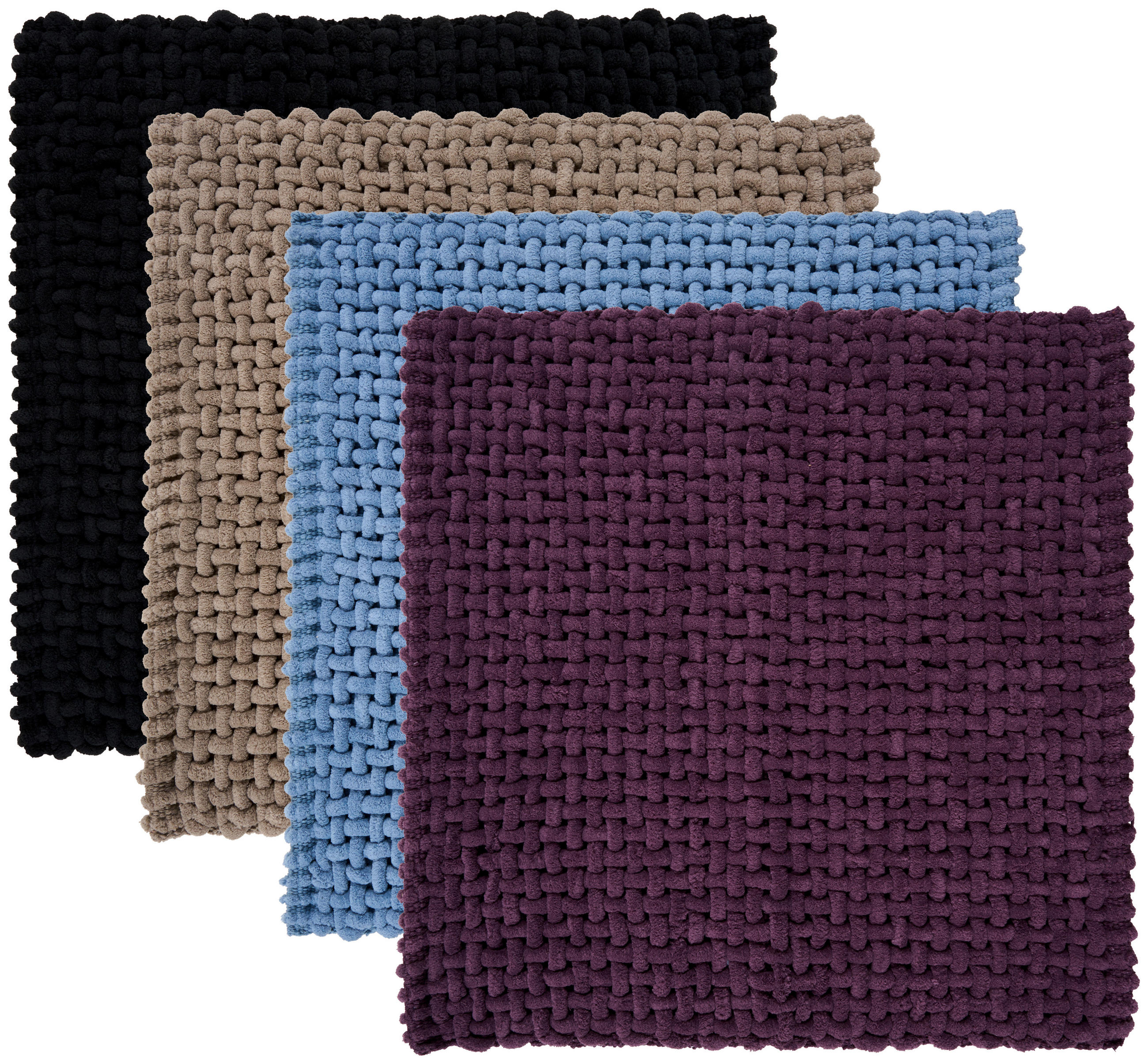 KOUPELNOVÁ PŘEDLOŽKA, 50/50 cm - světle fialová, Design, textil/plast (50/50cm) - Esposa