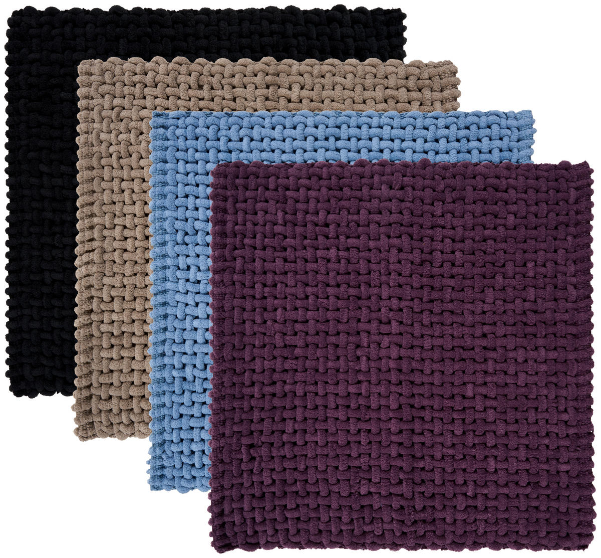KOUPELNOVÁ PŘEDLOŽKA, 50/50 cm - světle fialová, Design, textil/plast (50/50cm) - Esposa