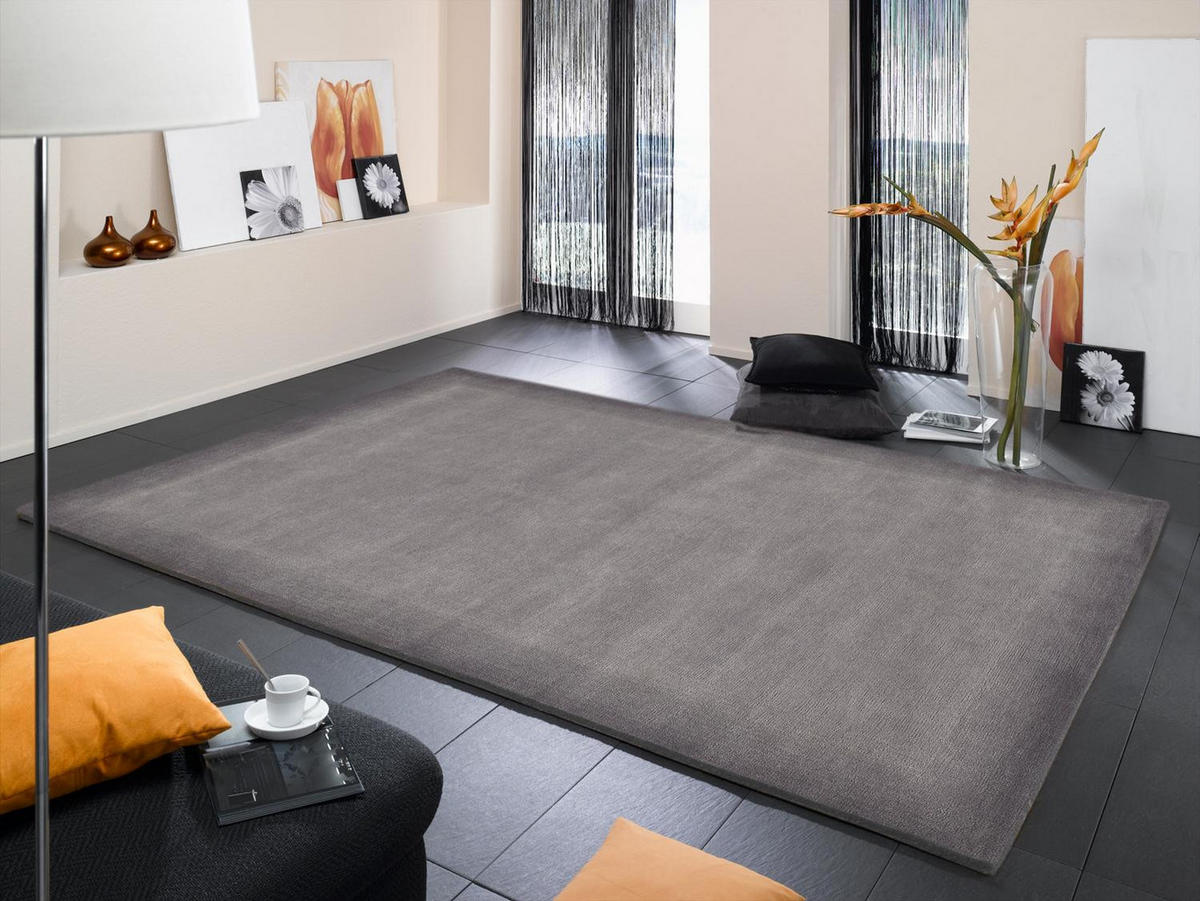 WOLLTEPPICH 140/200 cm Vinciano Tami  - Grau, Basics, Textil (140/200cm) - Cazaris